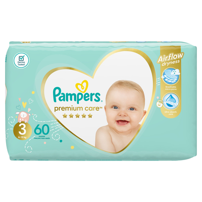 Pampers Premium Care 3 x 60 cope