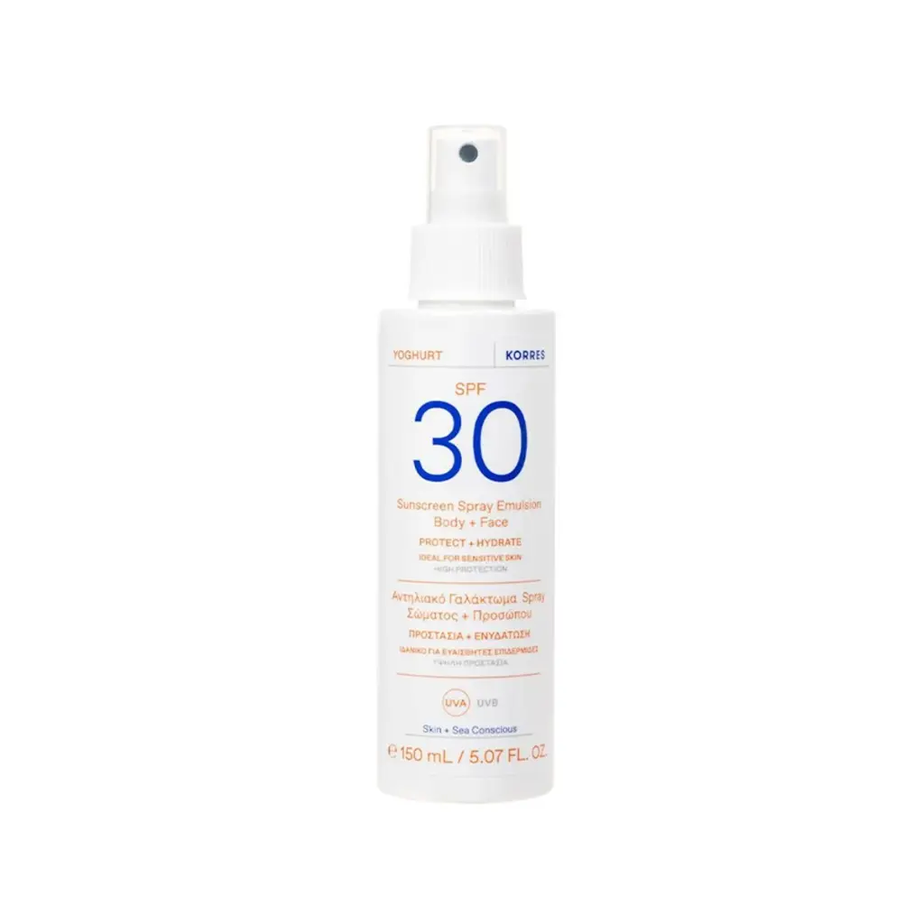 Korres Yoghurt spf 30 spraj face and body