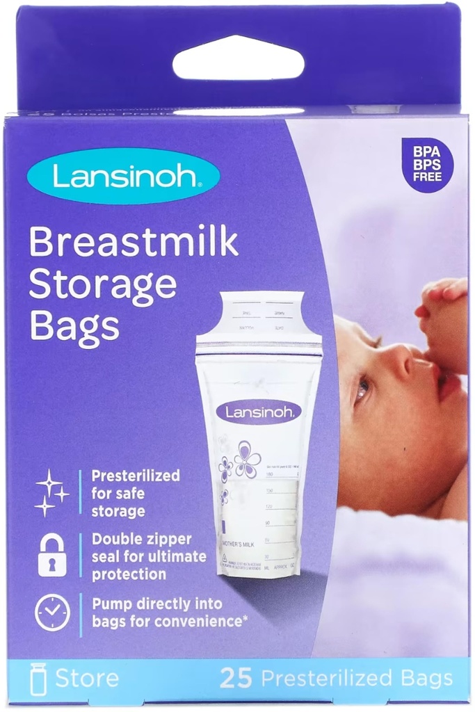 Lansinoh 25 breastmilk storage bags