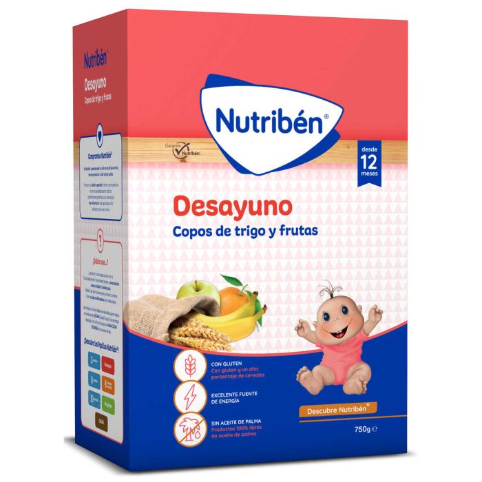 NUTRIBEN DESAYUNO COPOS DE TRIGO Y FRUTAS