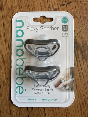NANOBEBE FLEXY SOOTHERS 3M+ GREY