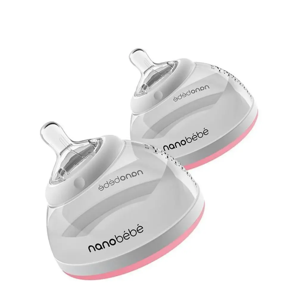 NANOBEBE TRANSITION BOTTLE 2 PACK PINK