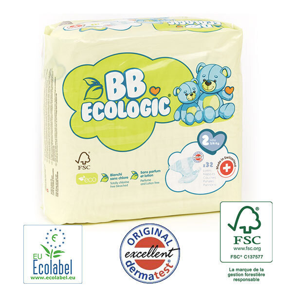 Bb Ecologic Mini T2 3-6Kg 32Pcs