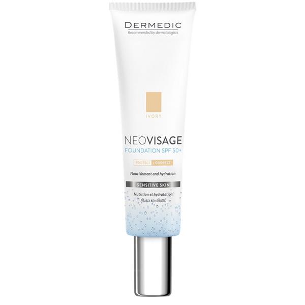 Dermedic Neovisage Ivory Nourishing And Moisturizing Foundation Spf 50+ 30Ml Light