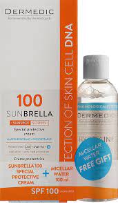 Dermedic Sunbrella  Spf100 Special Protective Cream + Micellar Water Hydrain3 100Ml