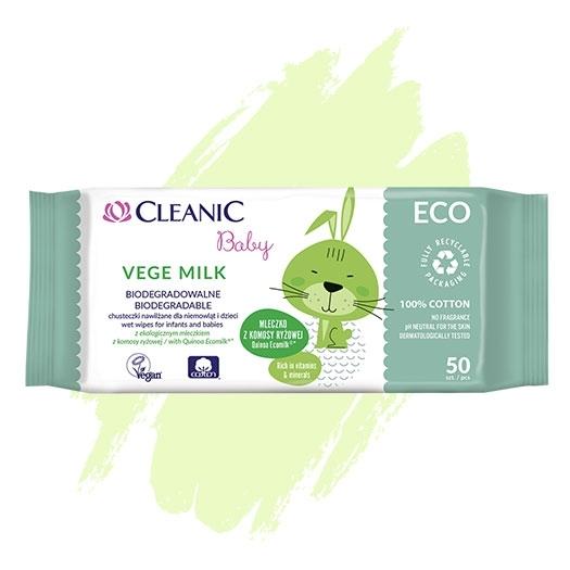 Harper Cleanic Baby Eco Wet Wipes For Infants And Babies Vege Milk 50 Pcs