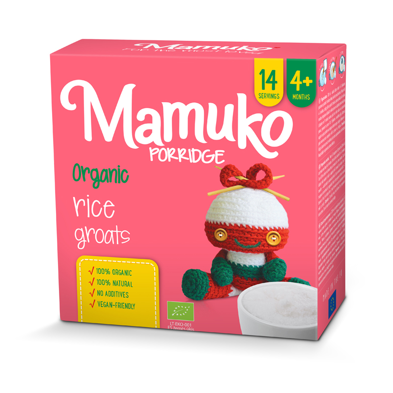 MAMUKO ORGANIC RICE PORRIDGE 4+ 200g