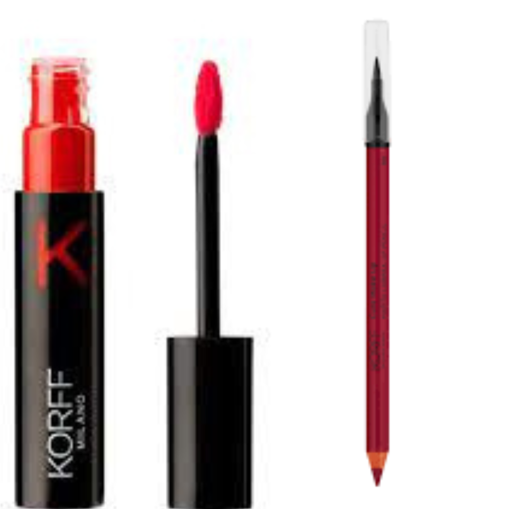 KORFF BIPACK FLUID LIPSTICK + LIP PENCIL