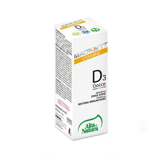 Alta Natura Macrovyt Vitamine D3 Gocce 30Ml
