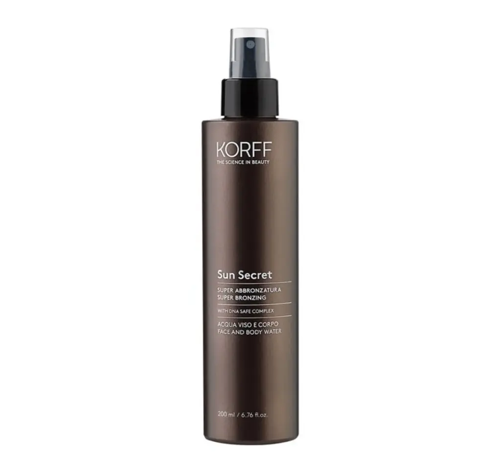 Korff sun secret super bronzing face&body water