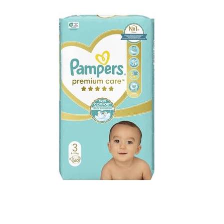 Pampers Premium Care 3 (6/10kg) x 60 cope