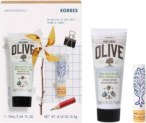 Korres Set Hand Cream + LIpbalm