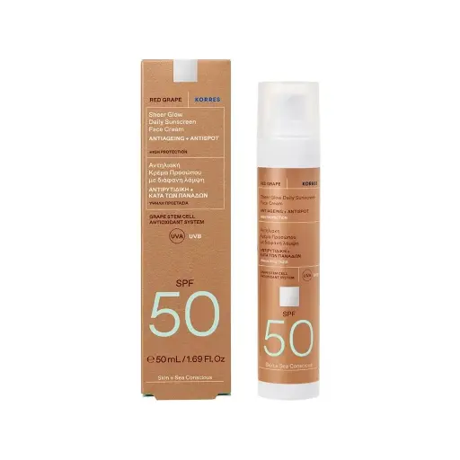 Korres spf 50 face sheer glow 50ml