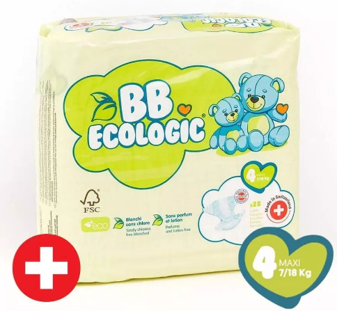 BB ECOLOGIC 4 MAXI 7-18KG 28 COPE