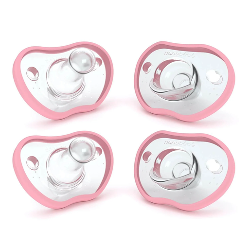 [FGB4010214] NANOBEBE FLEXY SOOTHERS 0-3M PINK