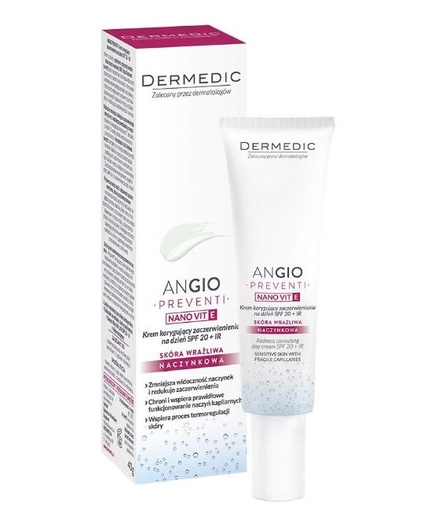 [604-DM-168] Dermedic Angio Preventi Nano Vit E Spf20+Ir 40Gr