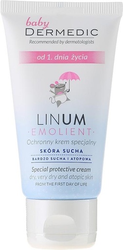 [604-DM-131] Dermedic Baby Linum Emolient Special Protective Cream Spf15 50Gr 