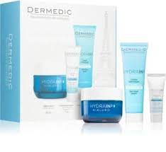 [604-ZD-187] Dermedic HYDRAIN3 SET night cream50ml+creamy cleasing gel 25ml+under eye cream 7 ml