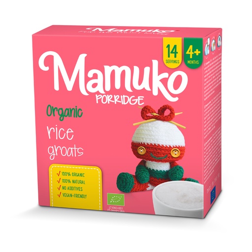 [BIO026] MAMUKO ORGANIC RICE PORRIDGE 4+ 200g