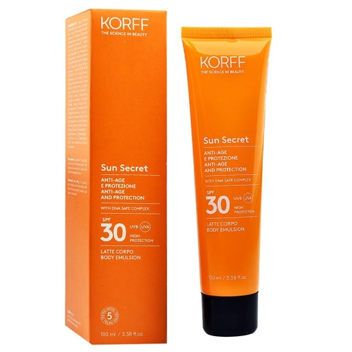 KORFF SUN SECRET BODY EMULSION SPF 30+