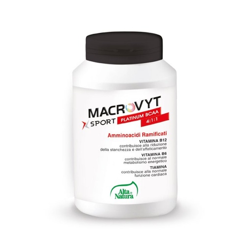 [2892] Alta Natura Macrovyt Sport Platinum Bcaa 100Cpr