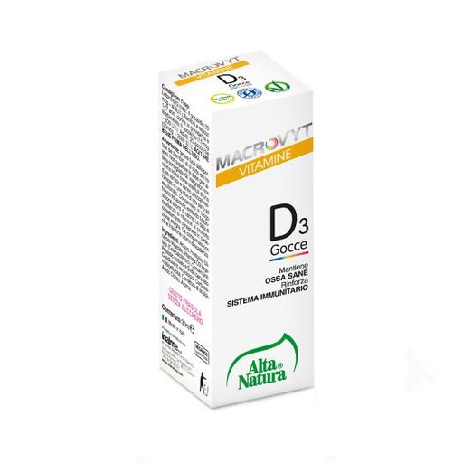 [2894] Alta Natura Macrovyt Vitamine D3 Gocce 30Ml