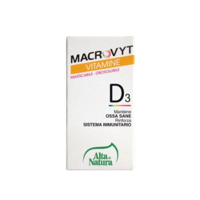 [2895] Alta Natura Macrovyt Vitamine D3 Orosolubile 60Cpr