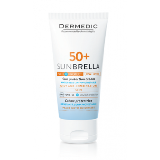 [604-DM-100-1] Dermedic Sunbrella  Spf50+ Protection Cream Oily And Combination Skin 50Ml