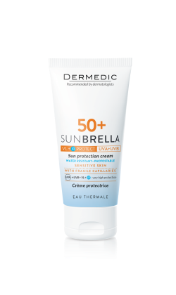 [604-DM-102-1] Dermedic Sunbrella  Sun Protection Cream Skin With Fragile Capillaries 50Ml